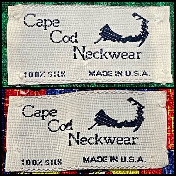 ▪️VTG▪️ CAPE COD NECKWEAR▪️ Pair of 2 Silk Holiday Christmas Neckties - Picture 8 of 8
